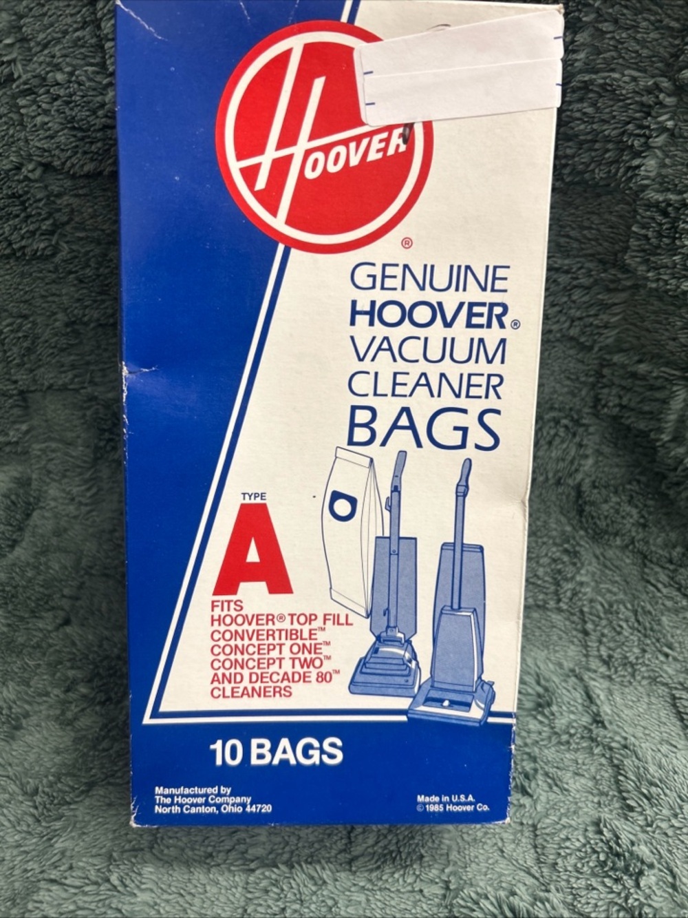 Hoover Type A Upright Vacuum Replacement Bags:   4010324A  10‎ Bags